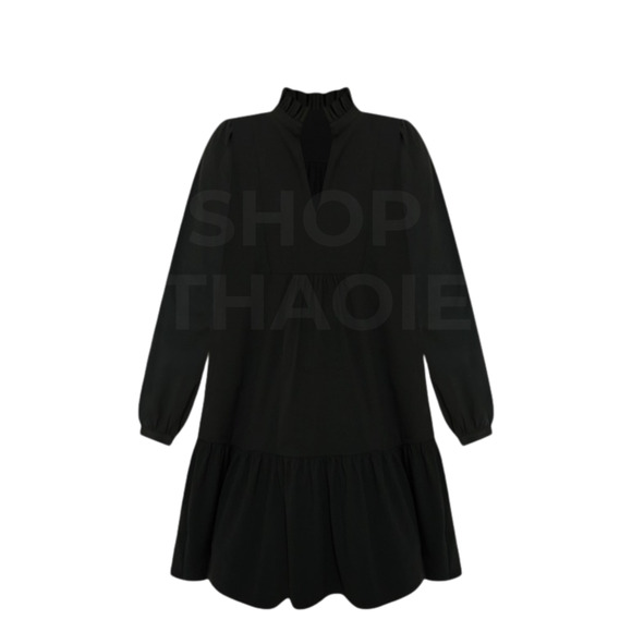 TUCKERNUCK Black Crepe Palmerston Dress Size S NWT Retail $168 Tuckernuck - Picture 7 of 7